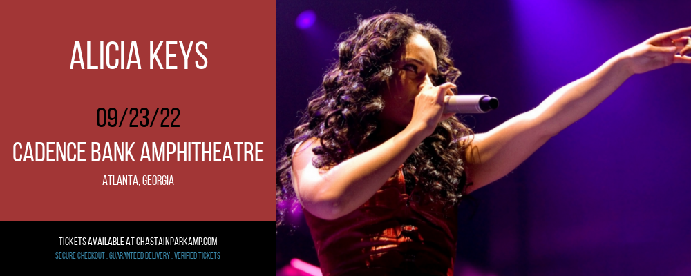 Alicia Keys at Cadence Bank Amphitheatre tickets Alicia Keys at Cadence Bank Amphitheatre