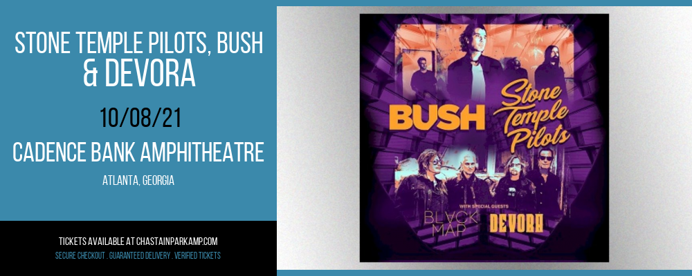 Stone Temple Pilots, Bush & Devora [CANCELLED] at Cadence Bank Amphitheatre