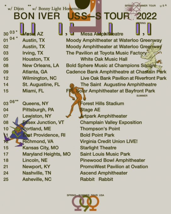 Bon Iver & Dijon at Cadence Bank Amphitheatre